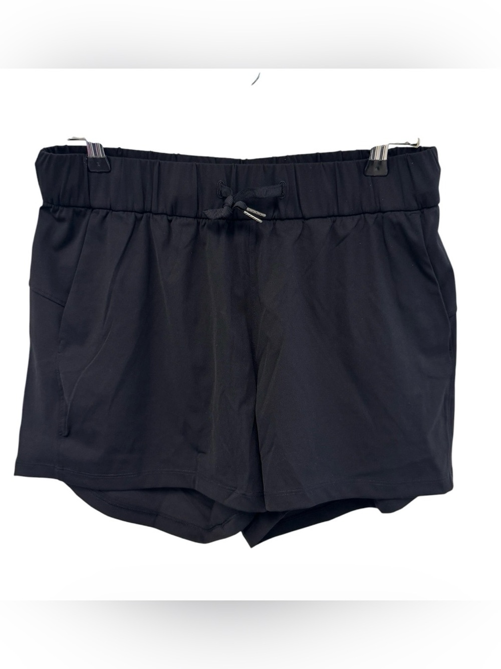 Happy Shield Maiden Women's Black Drawstring Active Shorts Size 10 NWT